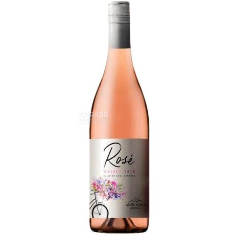 Andeluna, Malbec Rose, Вино розовое сухое, 0,75 л