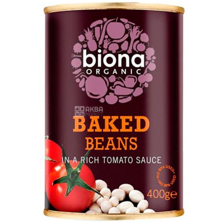 Biona Organic, 400 г, Биона Органик, Запеченные бобы в томатном соусе