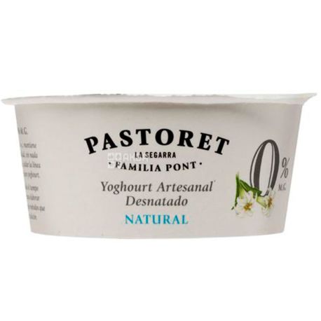 Pastoret, 125 г, Пасторет, Йогурт Артизанський, Натуральний, 0%