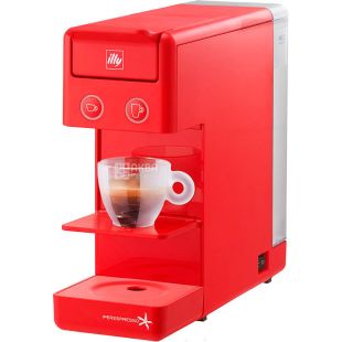 illy, IperEspresso Y3.2, Кавоварка Іллі капсульного типу, червона
