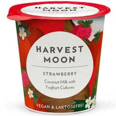 Harvest Moon, 125 г, Йогурт кокосовый Клубника, вегетарианский