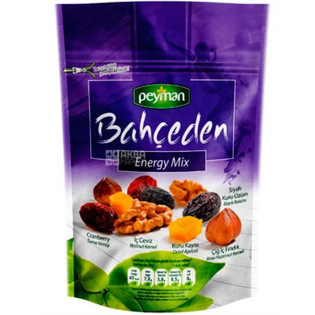 Peyman, Bahceden Energy Mix, 70 g, Dried fruit and nut mix