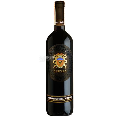 Serpara Aglianico del Vulture, Вино червоне, сухе, 0,75 л