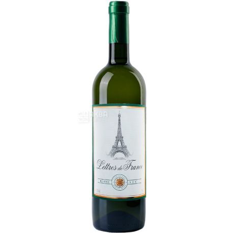 Maison Bouey, Lettres de France, Вино белое, сухое, 0,75 л