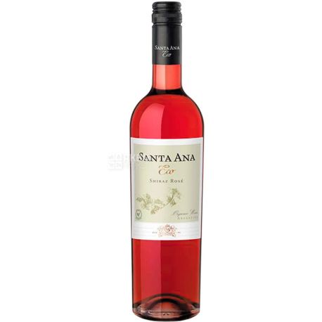 Santa Ana Eco Shiraz Rose, Вино рожеве, сухе, 0,75 л