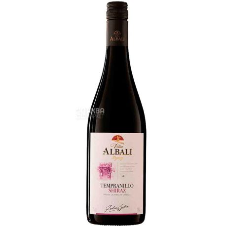 Vina Albali Tempranillo Shiraz, Dry red wine, 0.75 L
