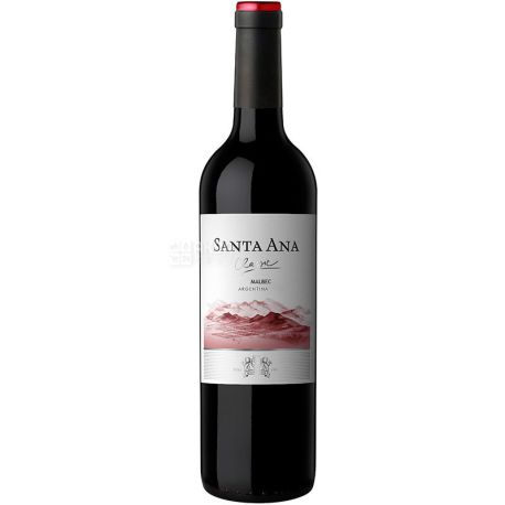 Santa Ana Classic Malbec, Вино червоне, сухе, 0,75 л
