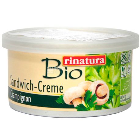 Rinatura, 125 г, Ринатура, Паштет из шампиньонов, органический