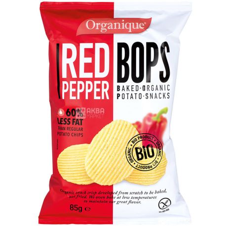 Biosaurus, 85 g, Potato snacks with paprika, organic, gluten free