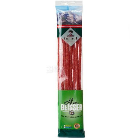 Greisinger, 80 г, Грейсингер, Колбаски Альпийские, сыровяленые