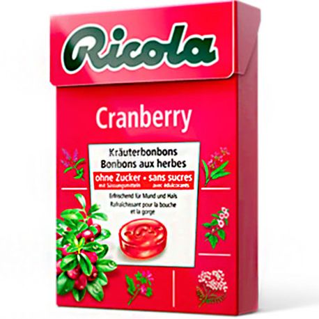 Ricola Cranberry, 50 г, Рикола, Леденцы Клюква