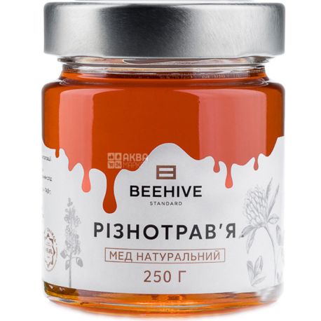 Beehive, 250 г, Бихайв, Мед разнотравья, стекло