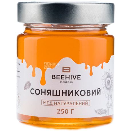 Beehive, 250 г, Бихайв, Мед подсолнечный, стекло