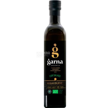 Garna Organica, 500 ml, Garna Organica, unrefined sunflower Oil, first grade, organic