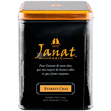 Janat Paris, Everest Chai, 200 г, Джанат, Чай чорний непальська з прянощами