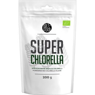 Diet-Food, Super Chlorella, Порошок хлореллы, органический, 200 г