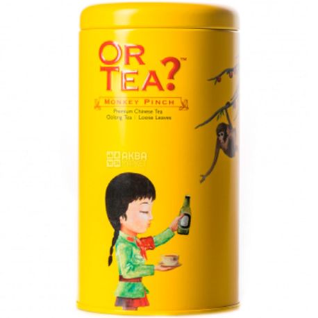 Or Tea, Monkey Pinch, 100 г, Чай зелений оолонг, органічний, з ароматом персика