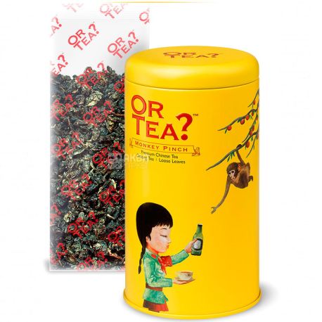 Or Tea, Monkey Pinch, 100 г, Чай зелений оолонг, органічний, з ароматом персика