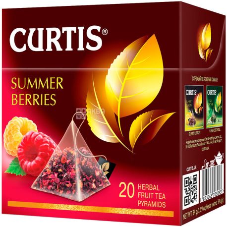 Curtis, Summer Berries, 20 пірамідок, Кьортіс, Чай чорний 