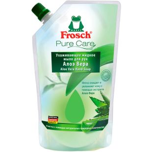 Frosch, 500 мл, Мило рідке для рук Фрош, Алое вера, запаска