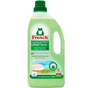 Frosch, 1,5 л, Фрош, Жидкое средство для стирки, концентрат, Алоэ вера