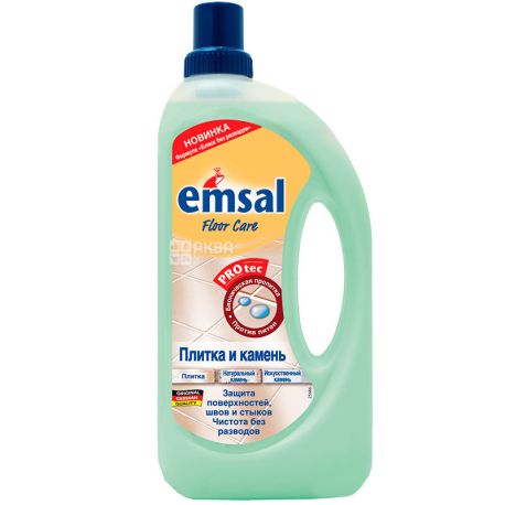 Emsal, 1 л, Эмсал, Средство для очищения камня и кафеля, с защитой от пятен