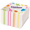 ZooZoo, 100 шт., Серветки столові ЗооЗоо, одношарові, білі, 24х23 см 