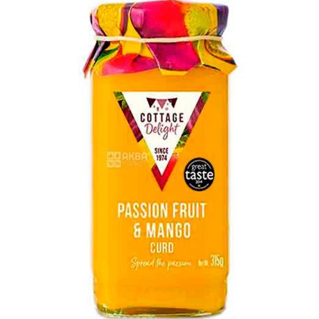 Cottage Delight, Passion fruit and Mango, Курд з маракуйї і манго, 315 г