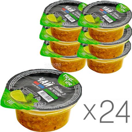Meal Time, упаковка 24 шт., по 60 г, Мил Тайм, Концентрат напитка, Лайм с мятой