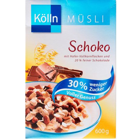 Peter Kölln, Schoko, Мюсли с шоколадом и пониженным содержанием сахара, 500 г