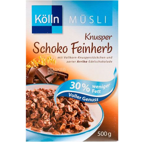 Peter Kölln, Schoko Feinherb, Мюсли с темным шоколадом, 500 г