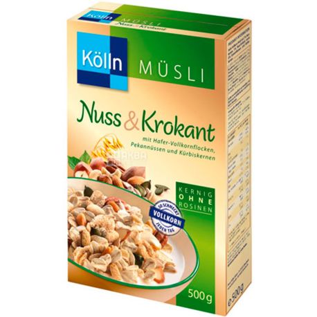 Peter Kölln, Nuss and Krokant, Мюслі з хрустким горіхом, 500 г