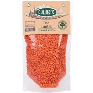 Culinaro, Red lentils, Чечевица красная, 400 г