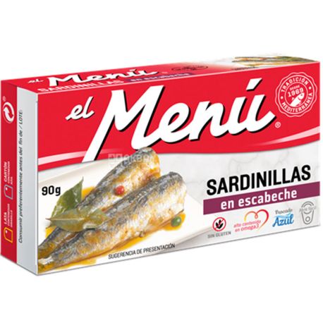El Menu, 90 g, Mediterranean Sardines, in marinade