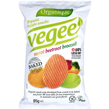 Mclloyd's Vegee, 85 g, potato Chips with vegetables, organic