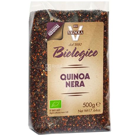 Vignola, Quinoa Nera, Киноа черная, органическая, 500 г