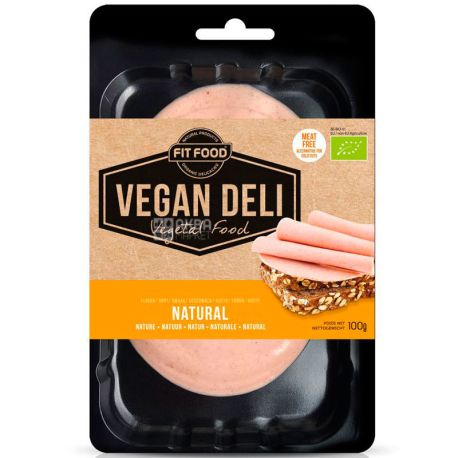 Vegan Deli, Нарізка веганська зі смаком ковбаси, 100 г