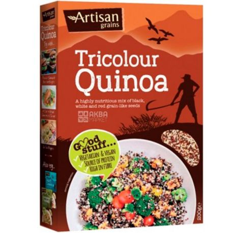 Artisan, Tricolour Quinoa, Киноа трехцветная, 200 г