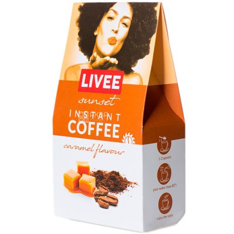 Rebels Livee Sunset, 60 г, Ребелс, Кофе растворимый со вкусом карамели