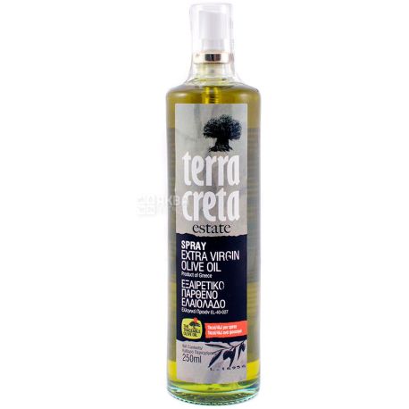 Terra Creta, Spray Oil Extra Virgin, Оливковое масло, спрей, 250 мл