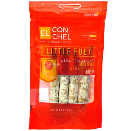 El Conchel, Little Fuet, Колбаски безглютеновые, 4 шт.