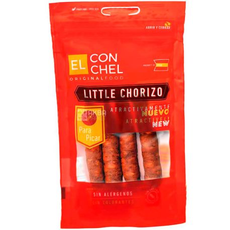 El Conchel, Little Chorizo, Ковбаски чорізо, безглютенові, 4 шт.