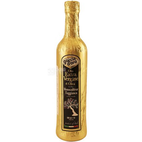 Goccia d'Oro Monocultivar Taggiasca Extra Vergine, Масло оливковое, 0,5 л