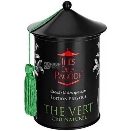 Thes De La Pagode, Gourmet Cru Naturel, 100 g, Green Tea, can