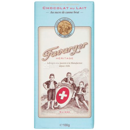 Favarger, Heritage, 100 г, Шоколад молочный Фаваргер
