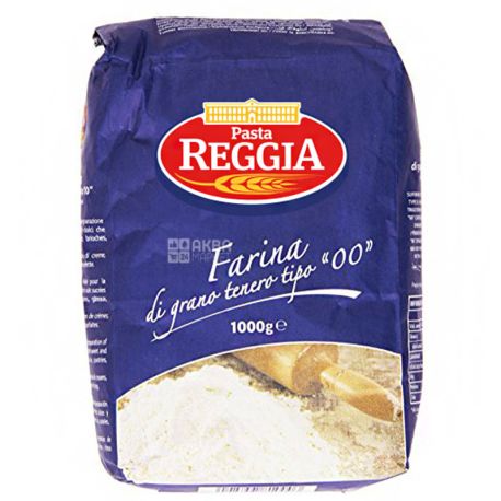 Reggia, Flour, 1 кг, Реджиа, Мука из мягких сортов пшеницы, тип 00
