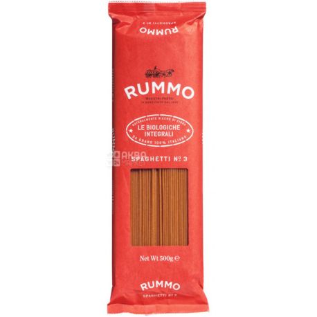 Rummo, Integrali Spaghetti N 3, 500 г, Паста Руммо, Спагетти Интегралэ