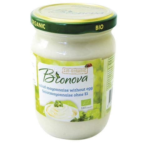 Bionova, Mayonaise Egg Free, 240 г, Майонез салатний без яєць