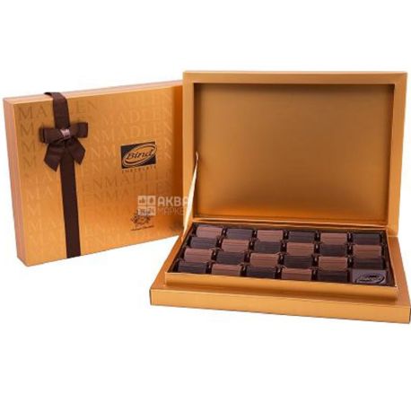 Bind, Madlen Gold, 370 г, Бинд, Набор молочного и черного шоколада