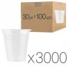 Promtus, 200 ml, 100 pcs., Glass transparent plastic, Packing 30 pcs.